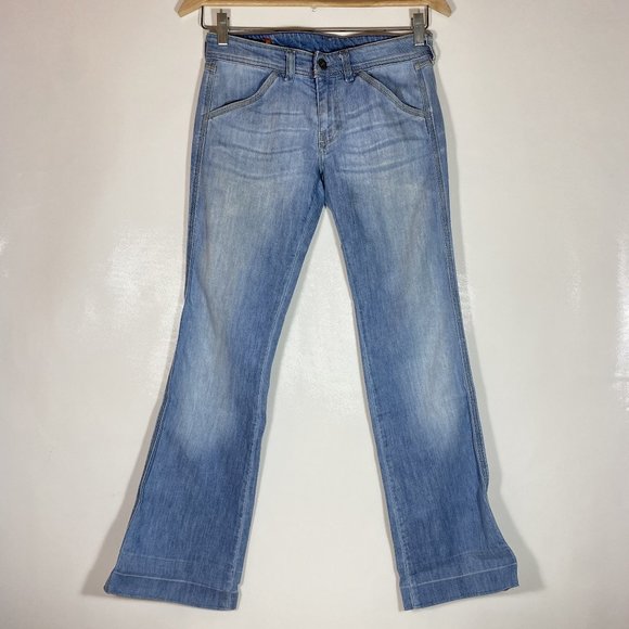 Diesel Womens Jeans Light Wash Denim Bootcut Blue Sz 26 - Picture 2 of 14